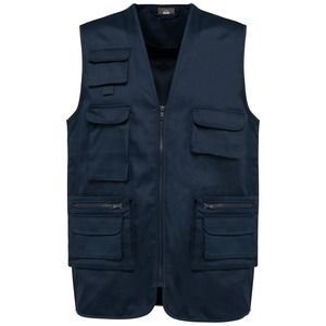 WK. Designed To Work WK609 - Unisex lined multi-pocket polycotton vest