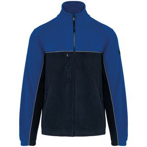 WK. Designed To Work WK904 - Unisex eco-friendly two-tone polarfleece jacket Navy / Royal Blue