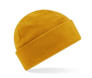 BEECHFIELD BF243R - RECYCLED FLEECE CUFFED BEANIE Mustard