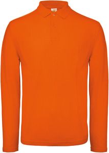 B&C CGPUI12 - ID.001 Men's long-sleeved polo shirt Orange