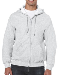 GILDAN GIL18600 - Sweater Hooded Full Zip HeavyBlend for him Ash