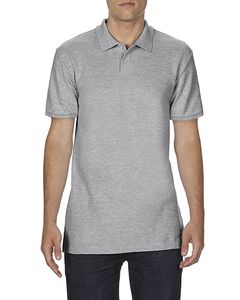 GILDAN GIL64800 - Polo Softstyle Double Pique SS for him Sport Grey