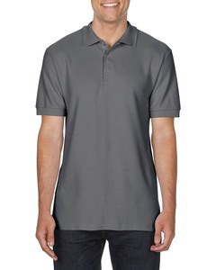 GILDAN GIL85800 - Polo Premium Cotton Double Pique SS for him Charcoal