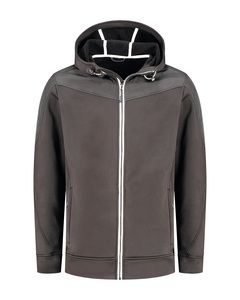 LEMON & SODA LEM3610 - Jacket Hooded unisex Pearl Grey