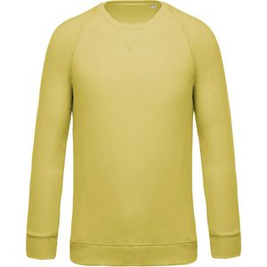 Kariban K480 - Men's organic cotton crew neck raglan sleeve sweatshirt Lemon Yellow