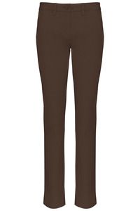 Kariban K741 - Ladies’ chino trousers Chocolate