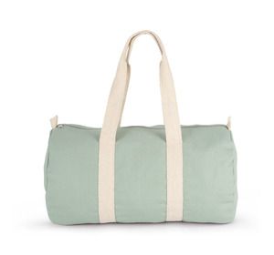 Kimood KI0632 - Cotton canvas hold-all bag Sage / Natural