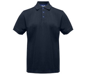 BLACK&MATCH BM100 - Contrasting button poloshirt Navy/ Royal