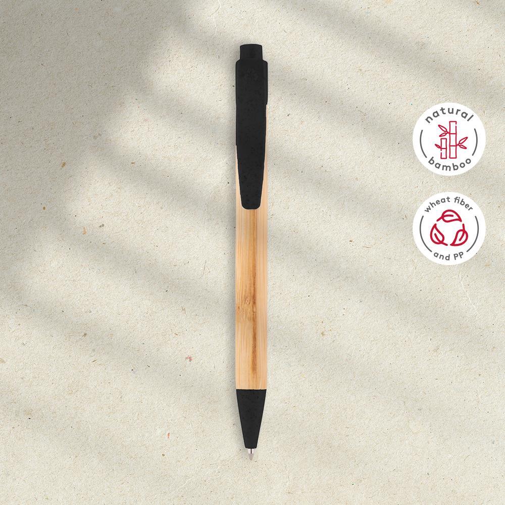 EgotierPro 50016 - Bamburunkoinen kynä PP- ja vehnäkuiduosilla MALMO