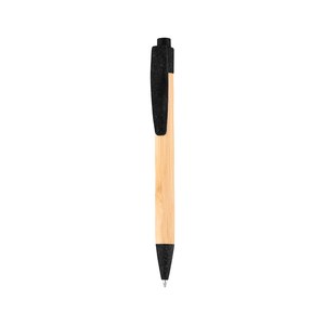 EgotierPro 50016 - Bamburunkoinen kynä PP- ja vehnäkuiduosilla MALMO Black