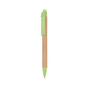 EgotierPro 50017 - Kartonkirunkoinen kynä PP- ja vehnäkuiduosilla LUND Green