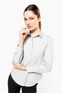 Kariban K542 - LADIES LONG SLEEVE EASY CARE COTTON POPLIN SHIRT