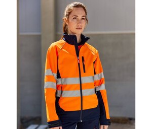 VELILLA V6001 - HIGH-VISIBILITY TWO-TONE SOFTSHELL JACKET