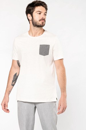 Kariban K375 - Organic cotton T-shirt with pocket detail