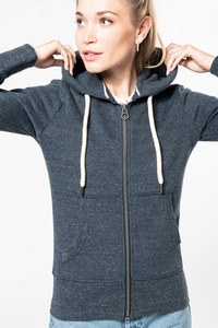 Kariban KV2307 - Ladies vintage zipped hooded sweatshirt