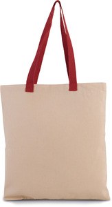 Kimood KI0277 - FLAT CANVAS SHOPPER WITH CONTRAST HANDLE