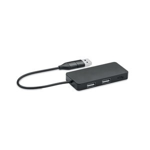 GiftRetail MO2142 - HUB-C 3-porttinen USB-keskitin 20 cm:n k